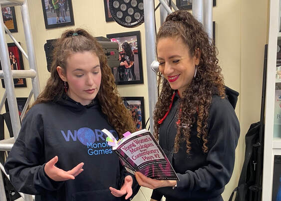 Acting Mentor Marianna Psaltis with Rose Traynor-Boyland