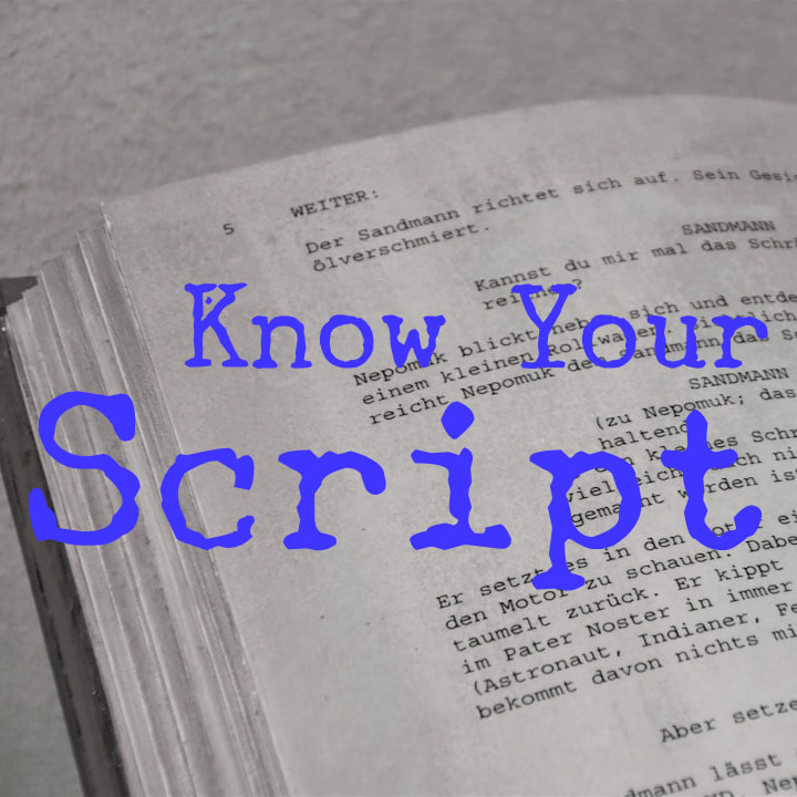 Know Your Script, Acting Tips by Marianna Psaltis